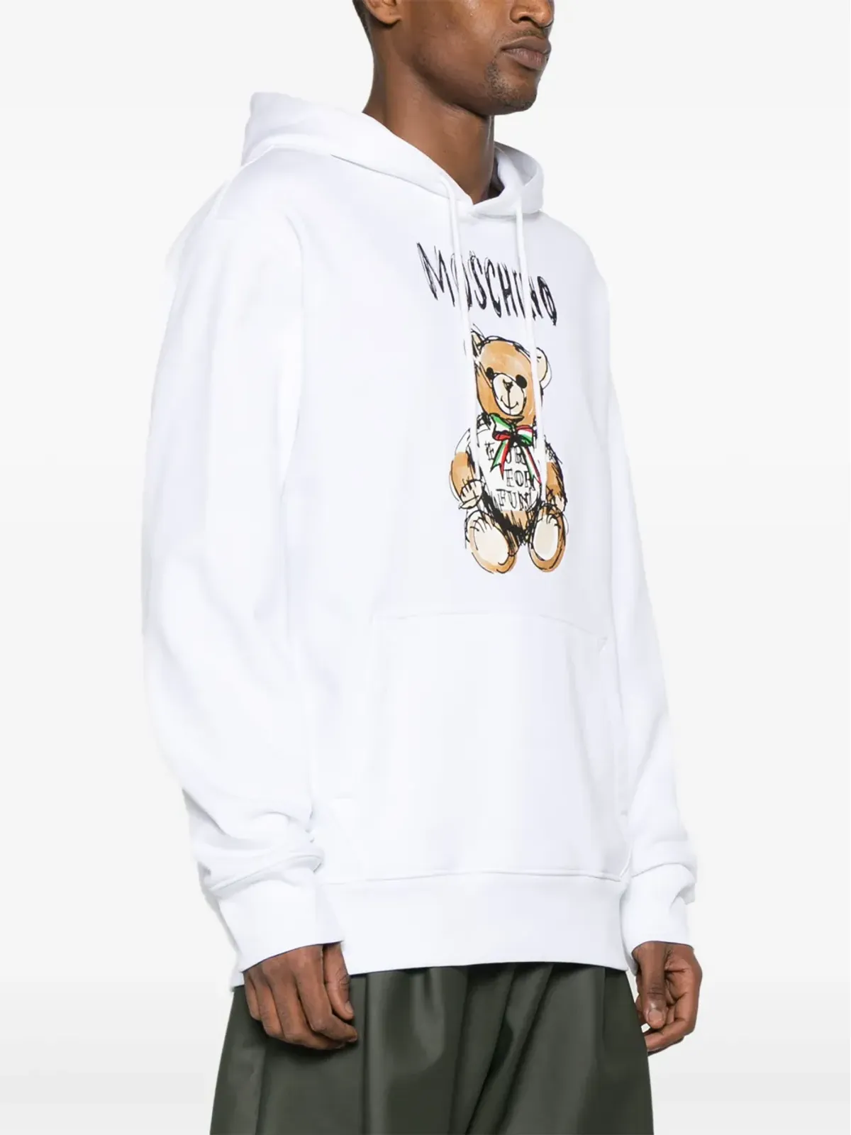 Moschino テディベア柄 綿 フーディー - 画像3