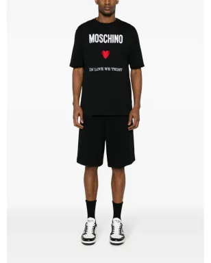 Moschino ロゴパッチ クレープ生地ショーツ - サムネイル2