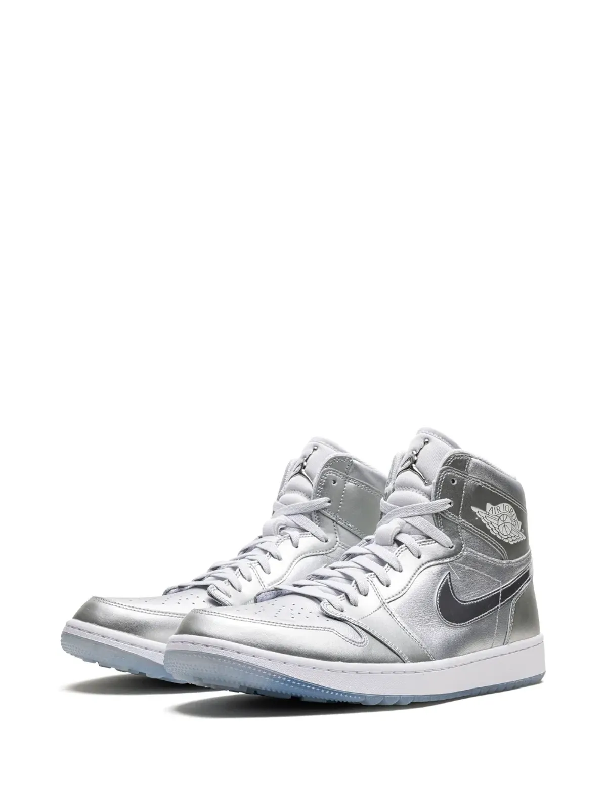 Jordan エアジョーダン 1 ハイ「Gift Giving」ゴルフシューズ - シルバー - 画像5