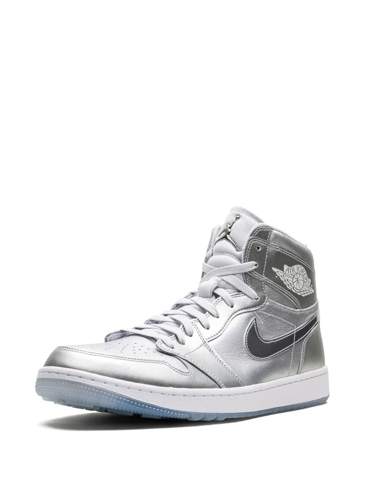 Jordan エアジョーダン 1 ハイ「Gift Giving」ゴルフシューズ - シルバー - 画像3