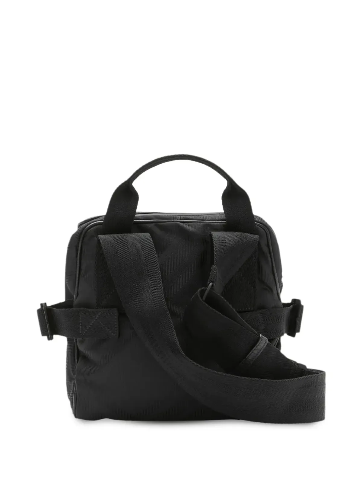 Burberry チェック柄ジップ付きメッセンジャーバッグ - 画像2