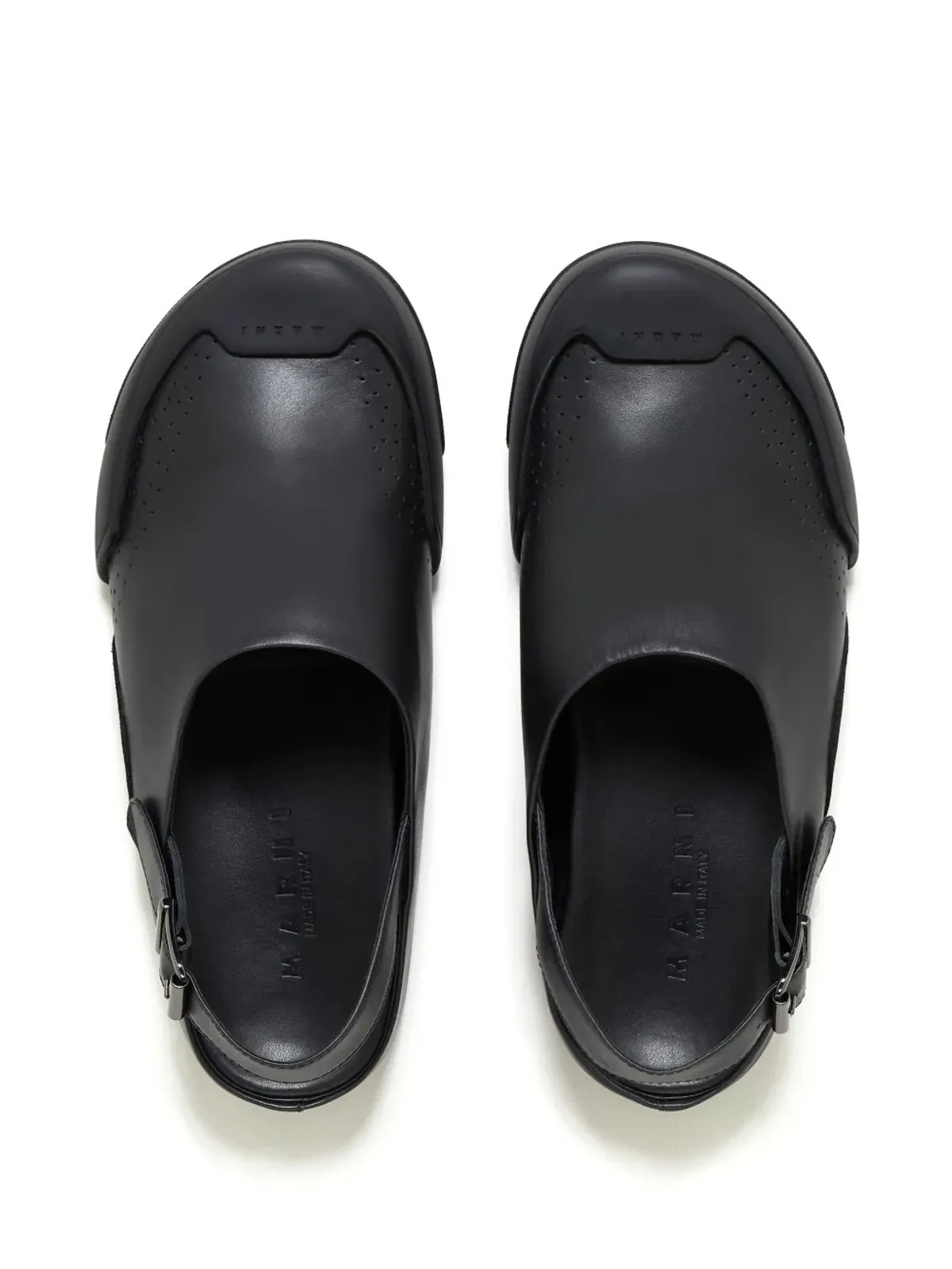 Marni ダダ サボット スリングバック レザー サンダル - ブラック - 画像4