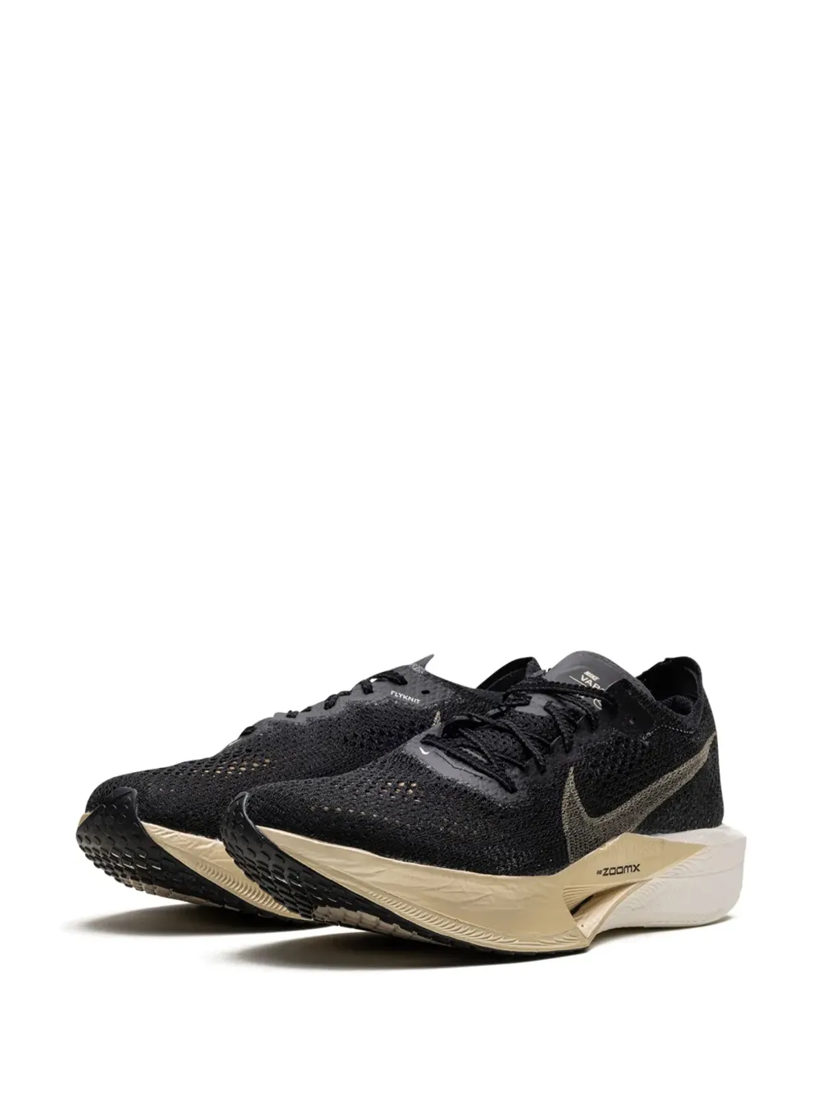 Nike ズームX ヴァポフライ3「ブラック/メタリックゴールド・グレイン」スニーカー - 画像5