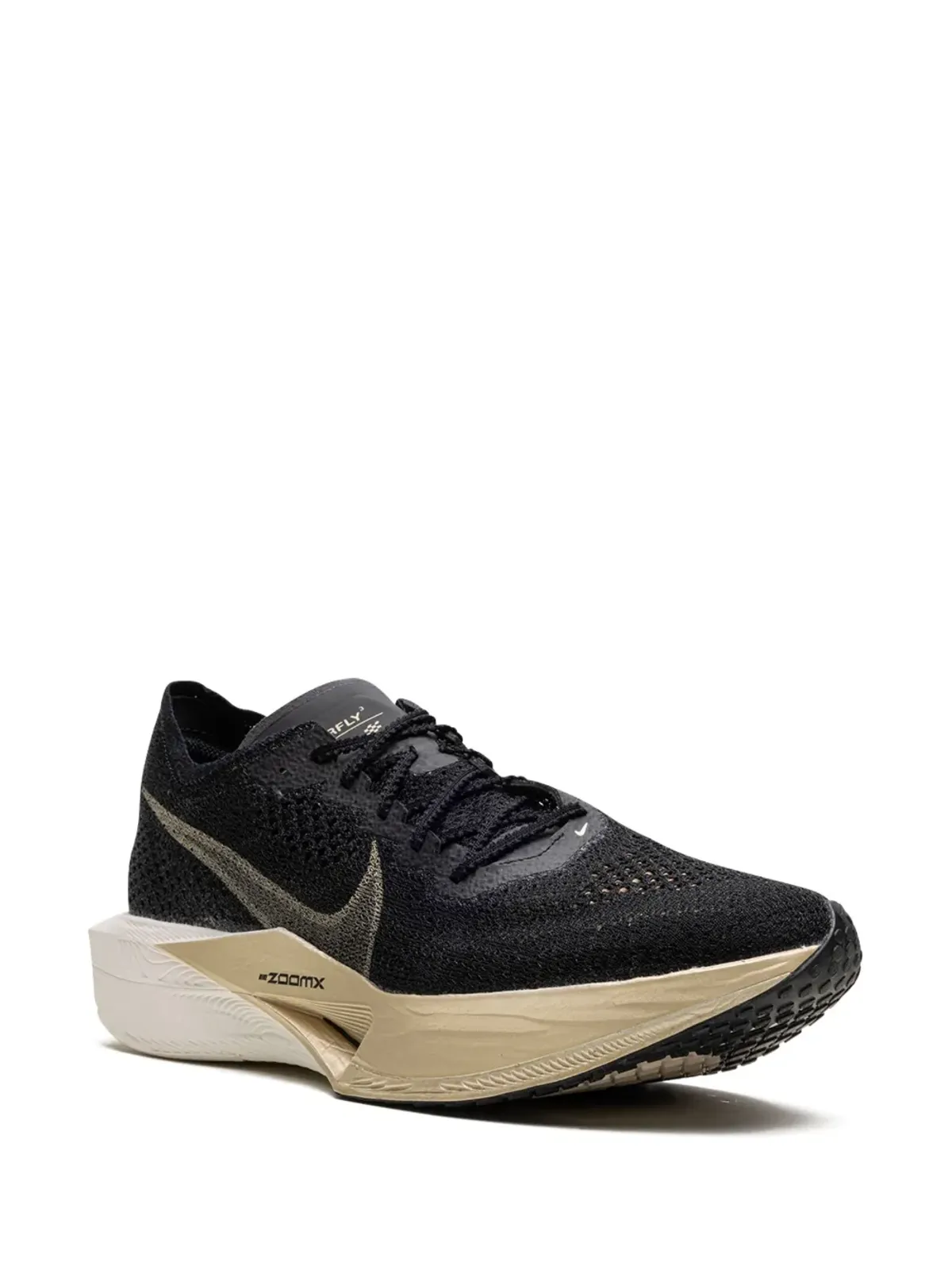 Nike ズームX ヴァポフライ3「ブラック/メタリックゴールド・グレイン」スニーカー - 画像2