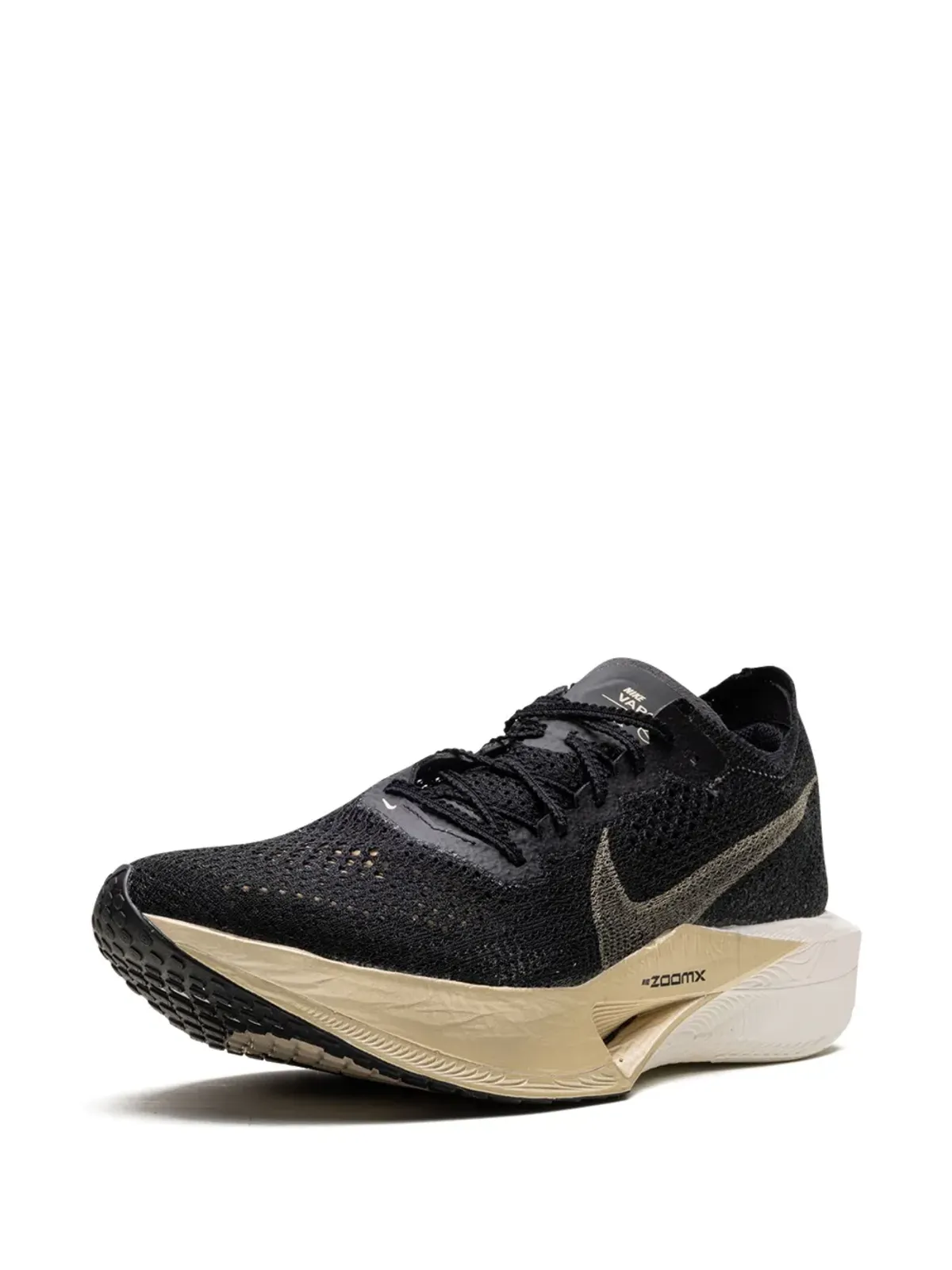 Nike ズームX ヴァポフライ3「ブラック/メタリックゴールド・グレイン」スニーカー - 画像4