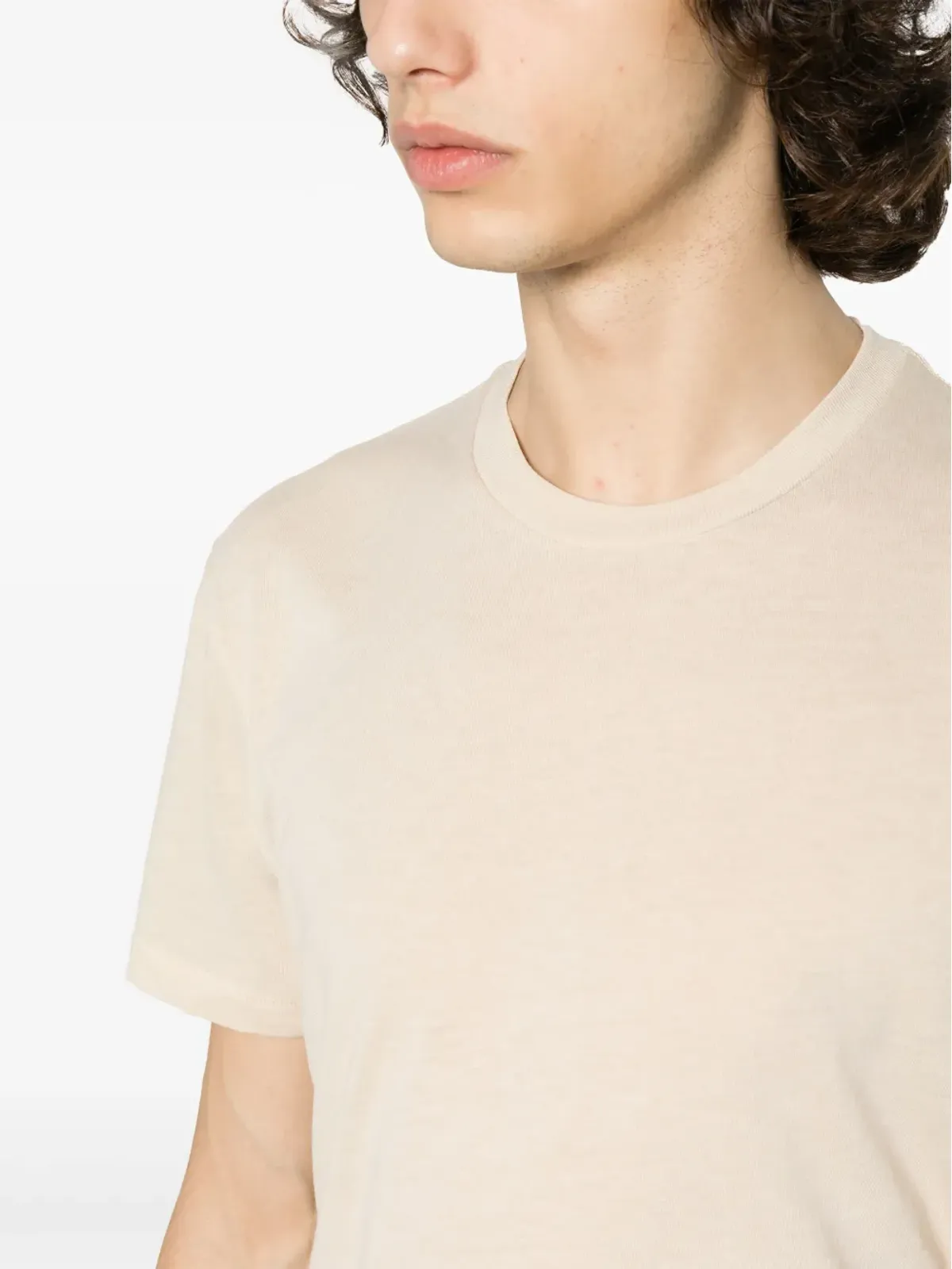 TOM FORD メランジ風コットン混紡 Tシャツ - 画像5