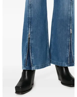 Stella McCartney ビンテージ アンクルジップ付きワイドジーンズ ブルー - サムネイル5