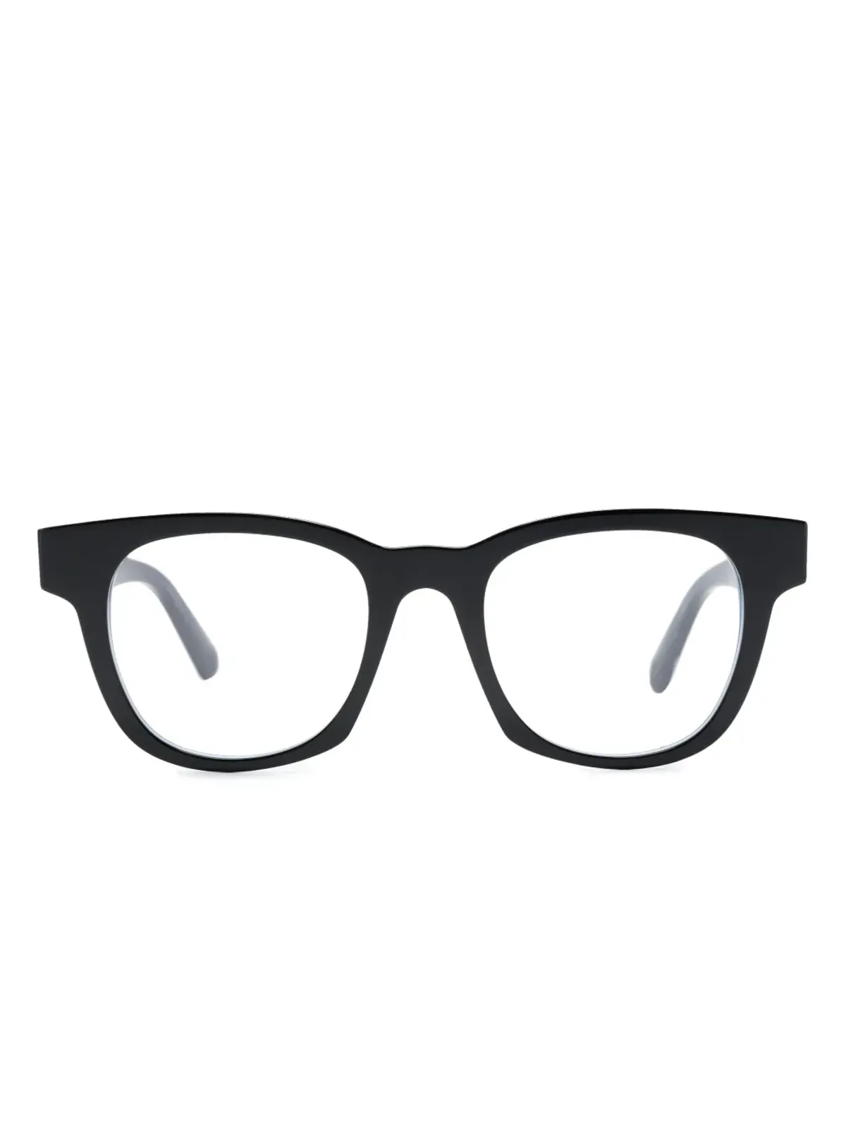 Moncler Eyewear ロゴプレートウェイファー型フレームのメガネ - 画像1