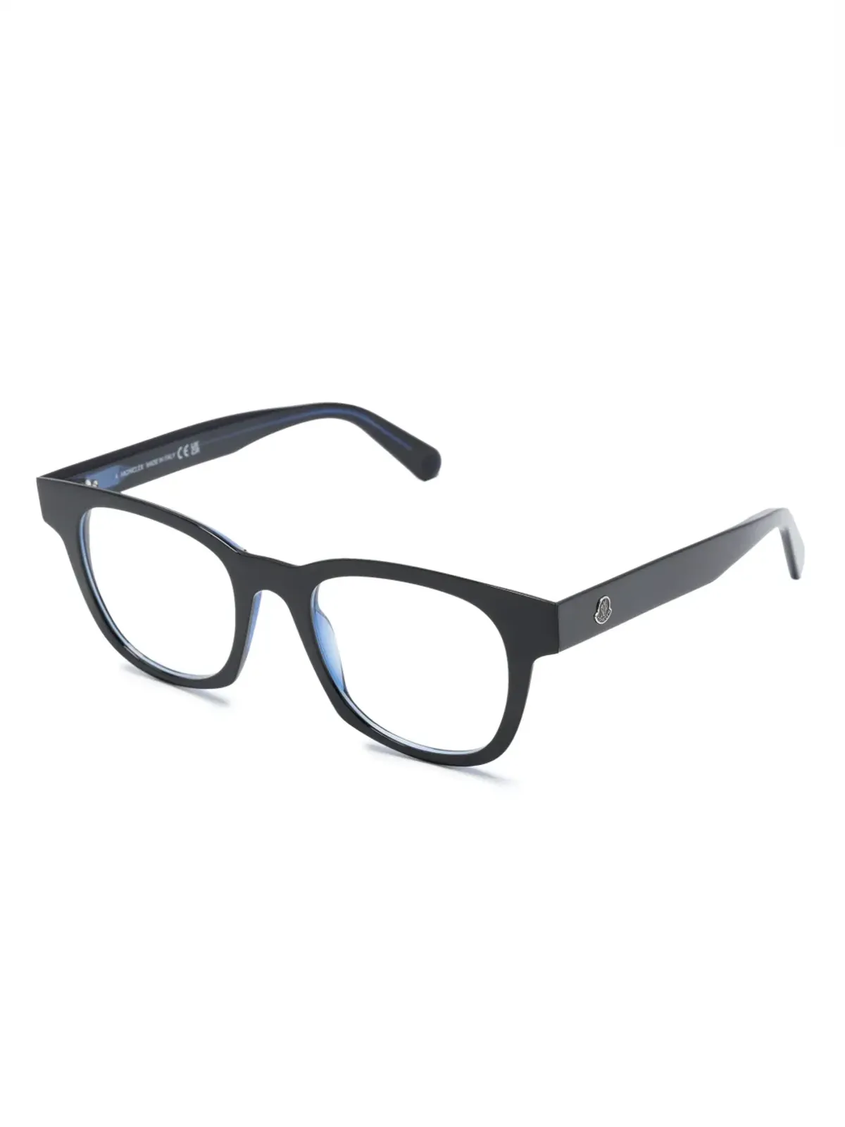 Moncler Eyewear ロゴプレートウェイファー型フレームのメガネ - 画像2