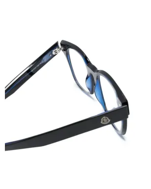 Moncler Eyewear ロゴプレートウェイファー型フレームのメガネ - サムネイル3
