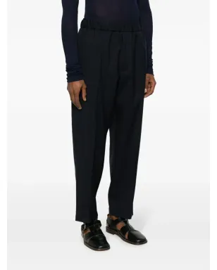 Jil Sander エラスティックウエストバンド付きパンツ - ブルー - サムネイル3