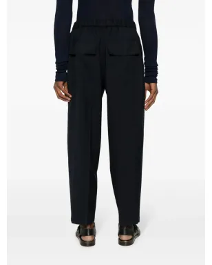 Jil Sander エラスティックウエストバンド付きパンツ - ブルー - サムネイル4