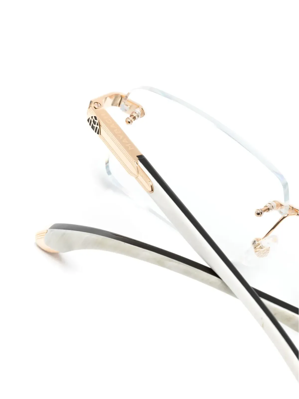 Maybach eyewear Symphony I 矩形フレーム眼鏡 - 画像3
