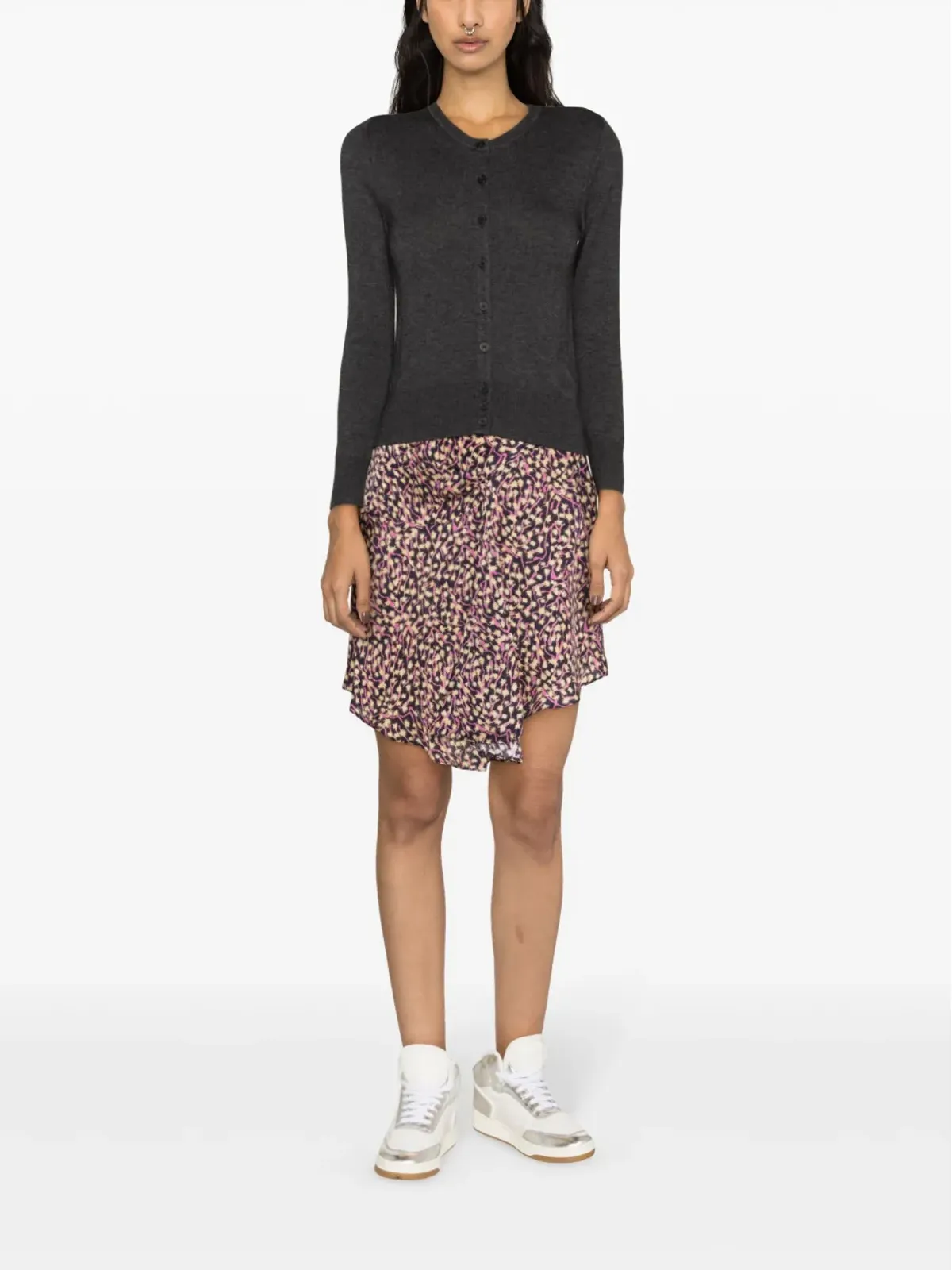 ISABEL MARANT セレナ アシンメトリック ドレープ スカート - 画像2