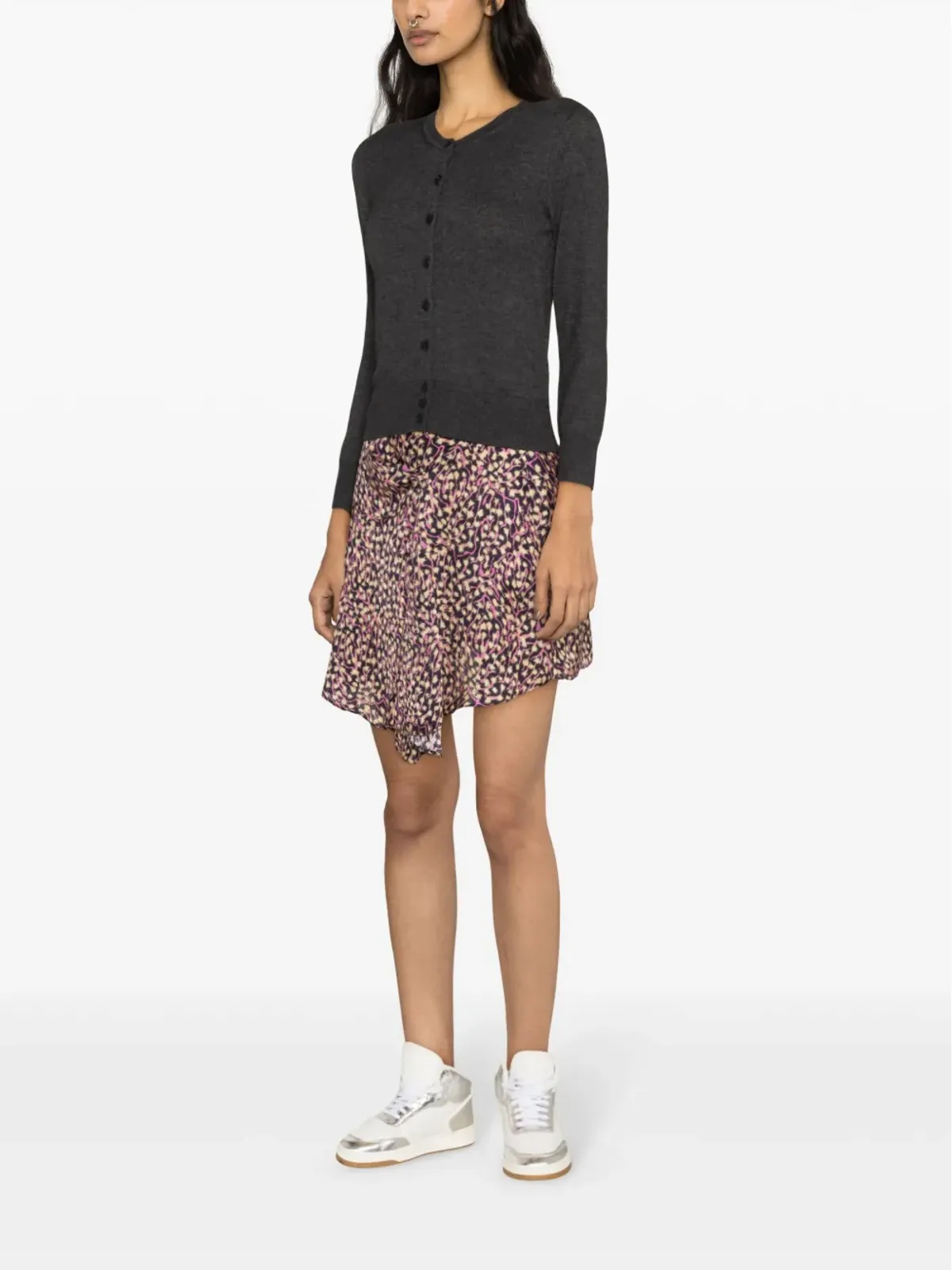 ISABEL MARANT セレナ アシンメトリック ドレープ スカート - 画像3