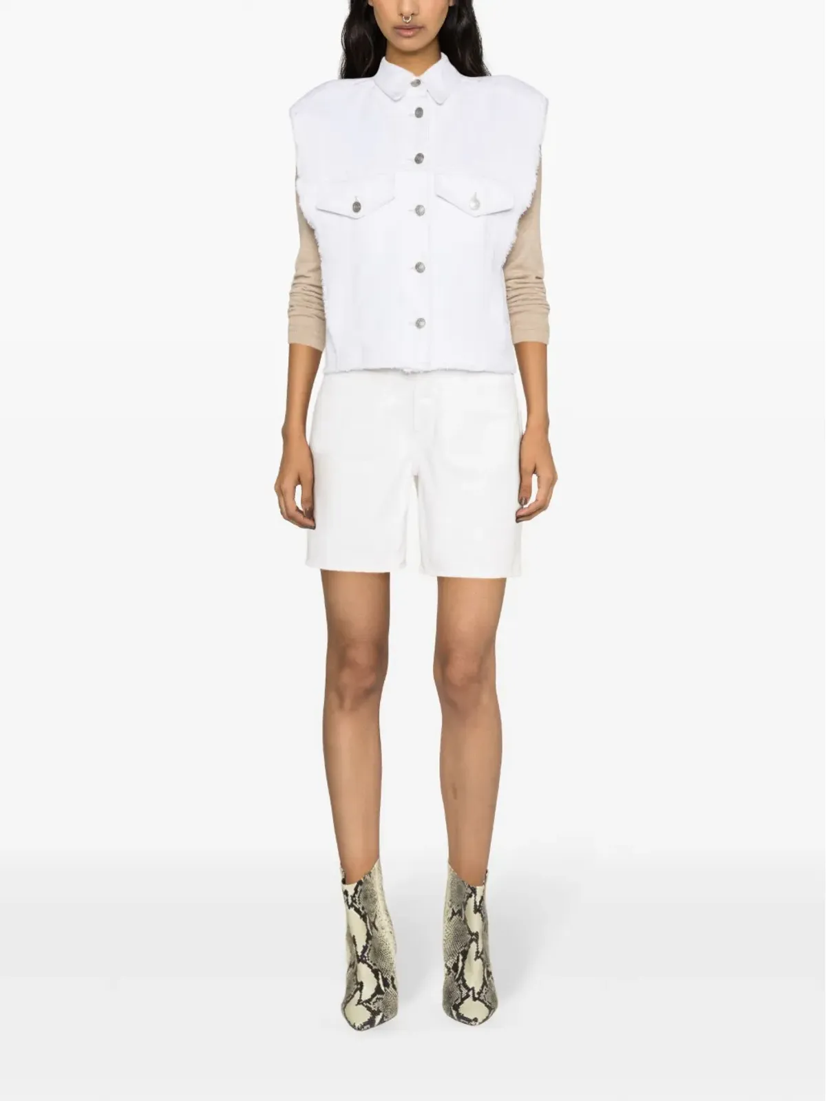 ISABEL MARANT Tyra デニムジレ - ホワイト - 画像2