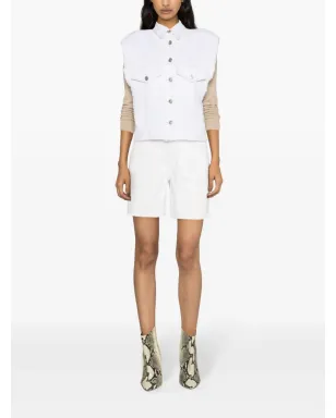 ISABEL MARANT Tyra デニムジレ - ホワイト - サムネイル2