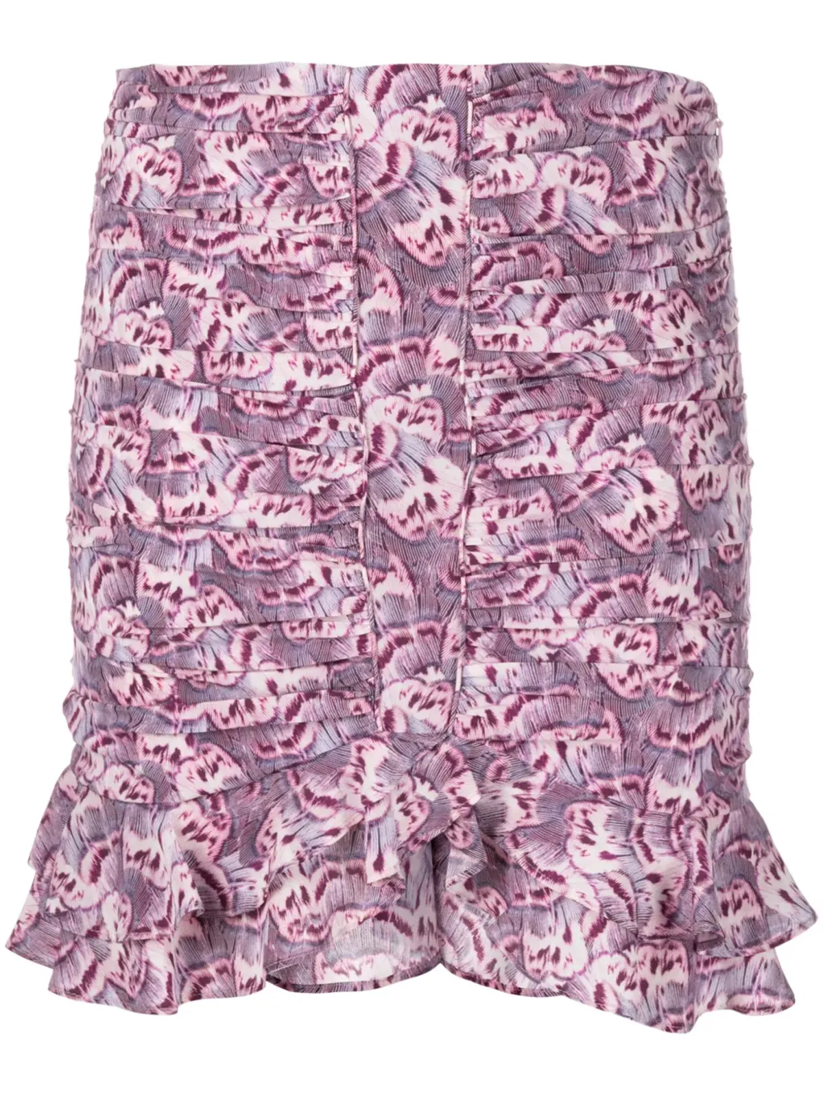 ISABEL MARANT Milendi ギャザー入りミニスカート - パープル - 画像1