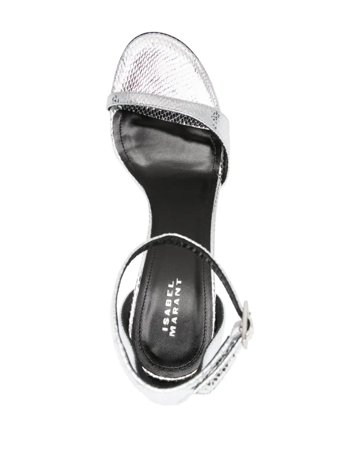 ISABEL MARANT Ailisa レザーサンダル - シルバー - 画像4