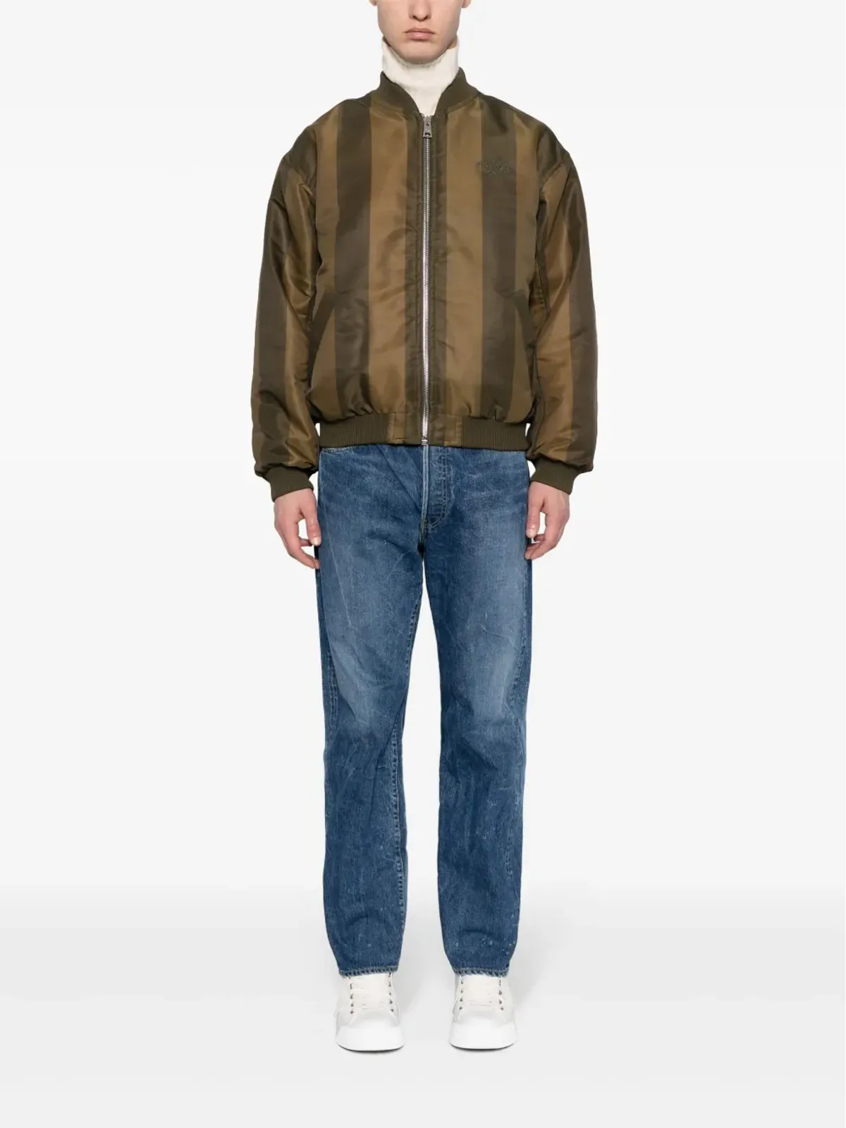Maison Kitsuné ストライプ柄ボンバージャケット - 画像2
