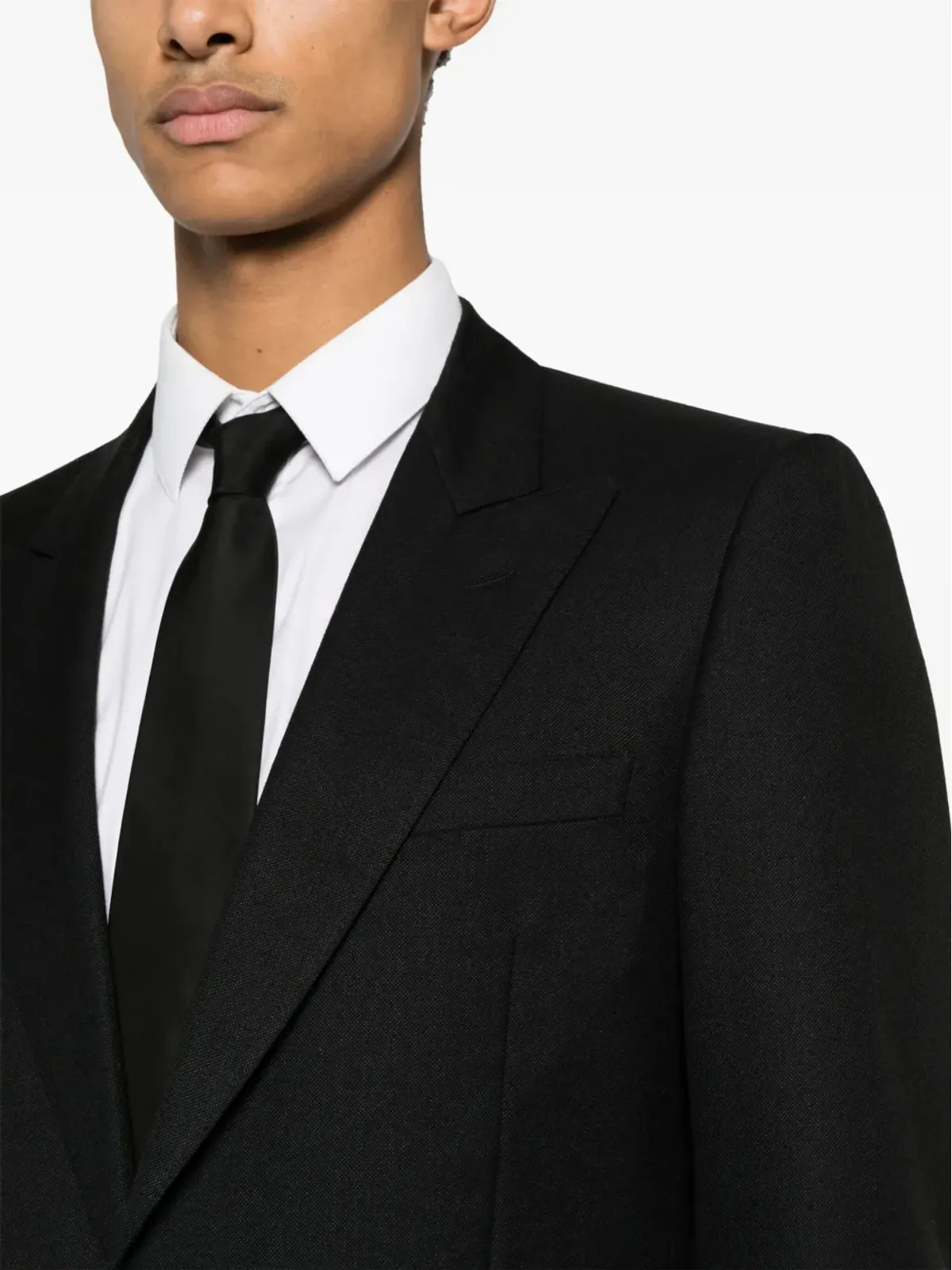 Pierre Cardin Pre-Owned 1980年代ピークドラペル ウールブレザー - 画像5