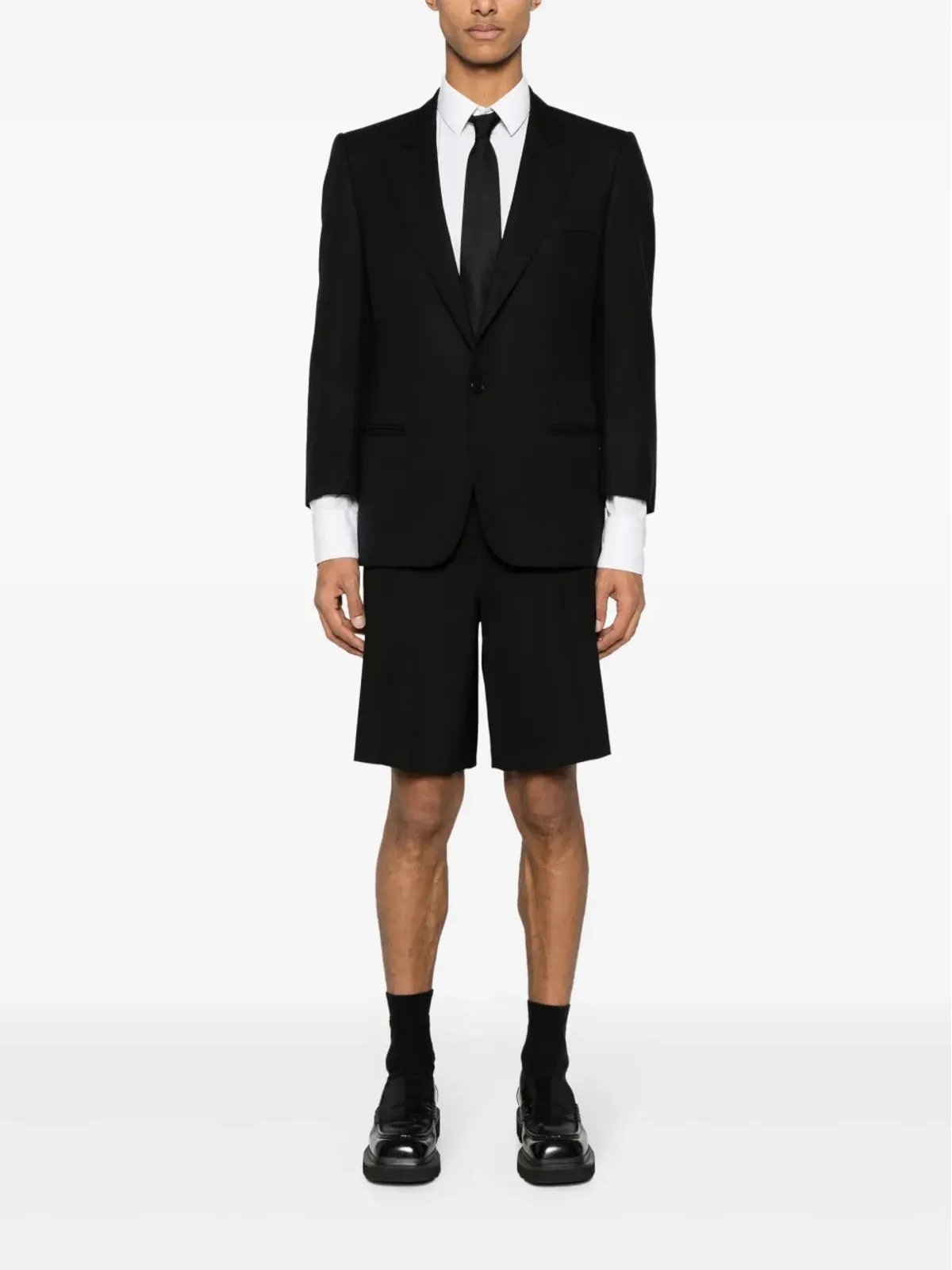 Pierre Cardin Pre-Owned 1980年代ピークドラペル ウールブレザー - 画像2