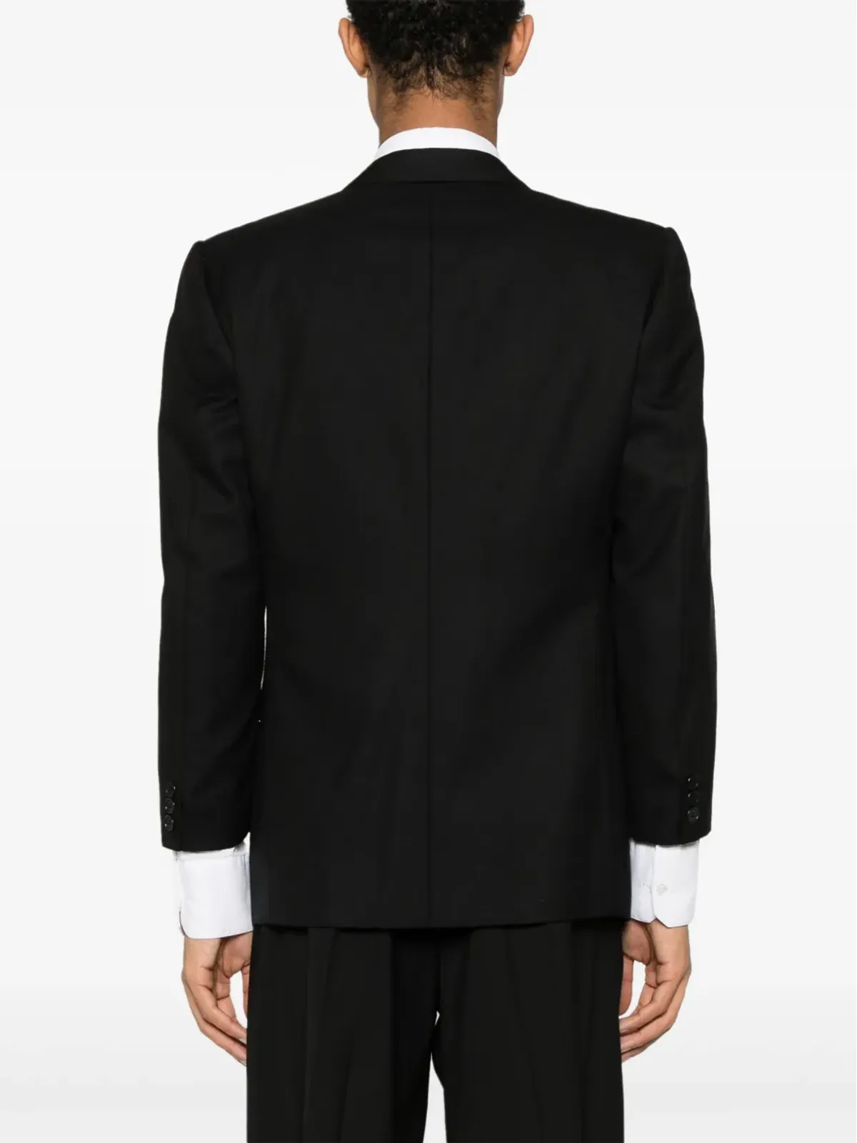 Pierre Cardin Pre-Owned 1980年代ピークドラペル ウールブレザー - 画像4