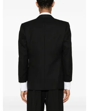 Pierre Cardin Pre-Owned 1980年代ピークドラペル ウールブレザー - サムネイル4