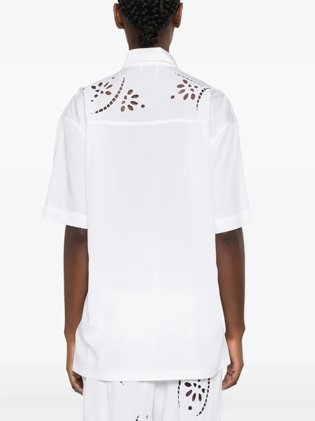 ISABEL MARANT Bilya broderie-anglaise シャツ ホワイト - 画像4