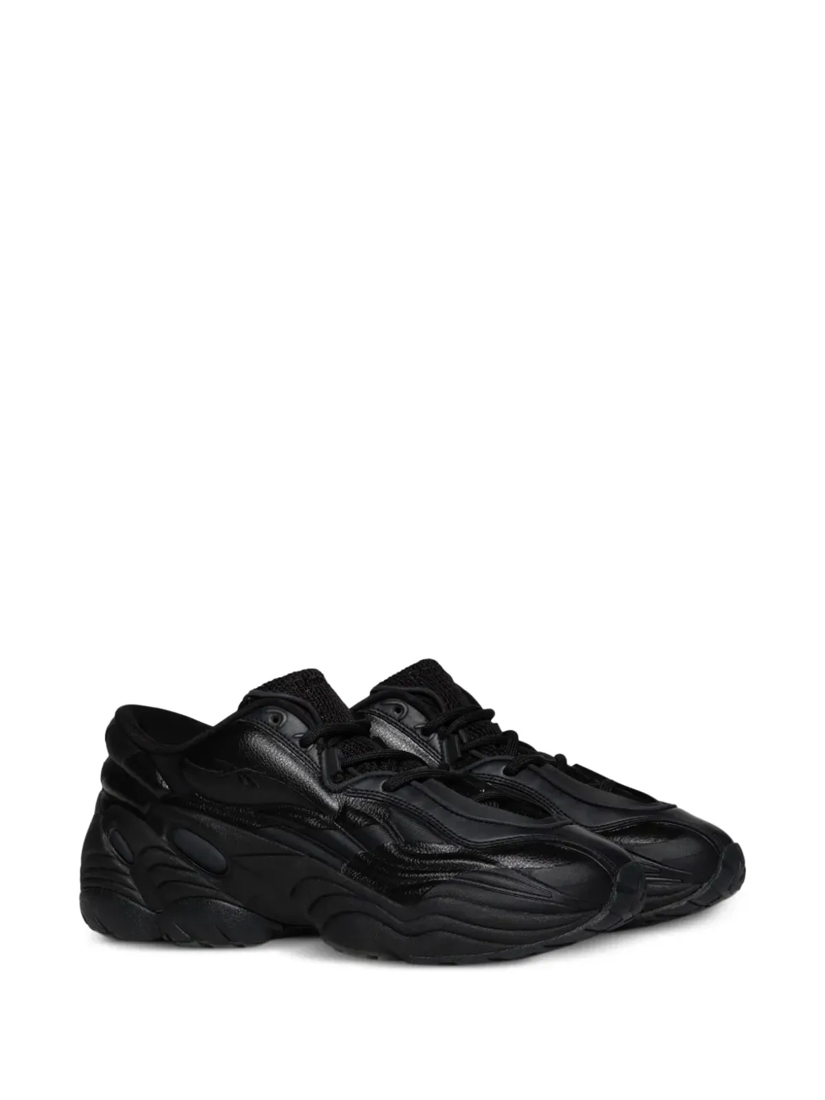 Reebok LTD DMX Run 6 ロゴ刺繍スニーカー - ブラック - 画像2