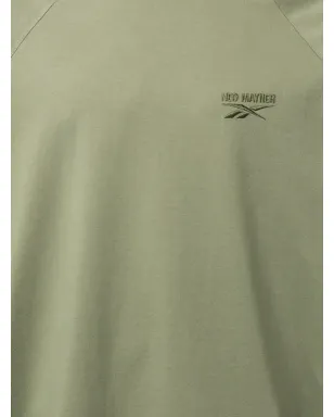 Reebok LTD ロゴ刺繍 ラグラン長袖Tシャツ - グリーン - サムネイル2