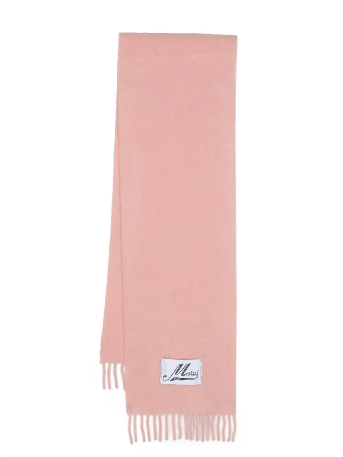 Marni ブラッシュドアルパカ混紡ウールスカーフ - ピンク - 画像1