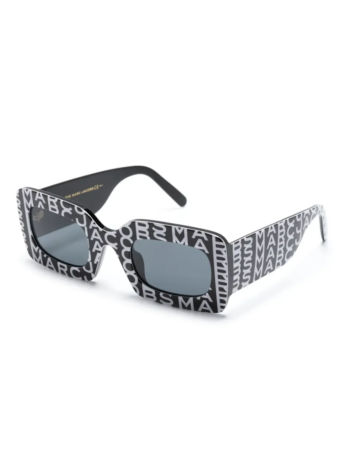 Marc Jacobs Eyewear モノグラム レクタンギュラーフレーム サングラス - ブラック - 画像2