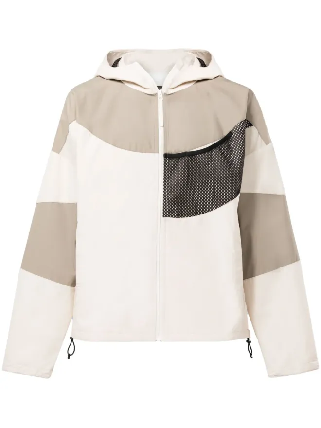 Reebok Reebok LTD パッチワークデザインのフード付きウィンドブレーカーの商品画像