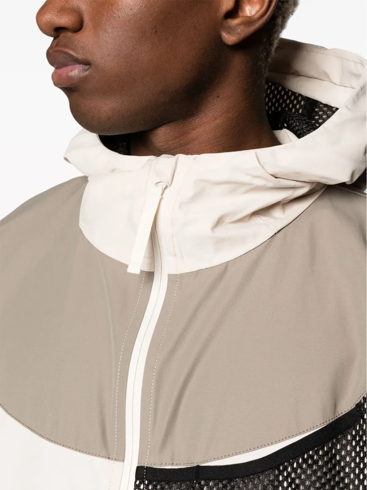 Reebok LTD パッチワークデザインのフード付きウィンドブレーカー - 画像4