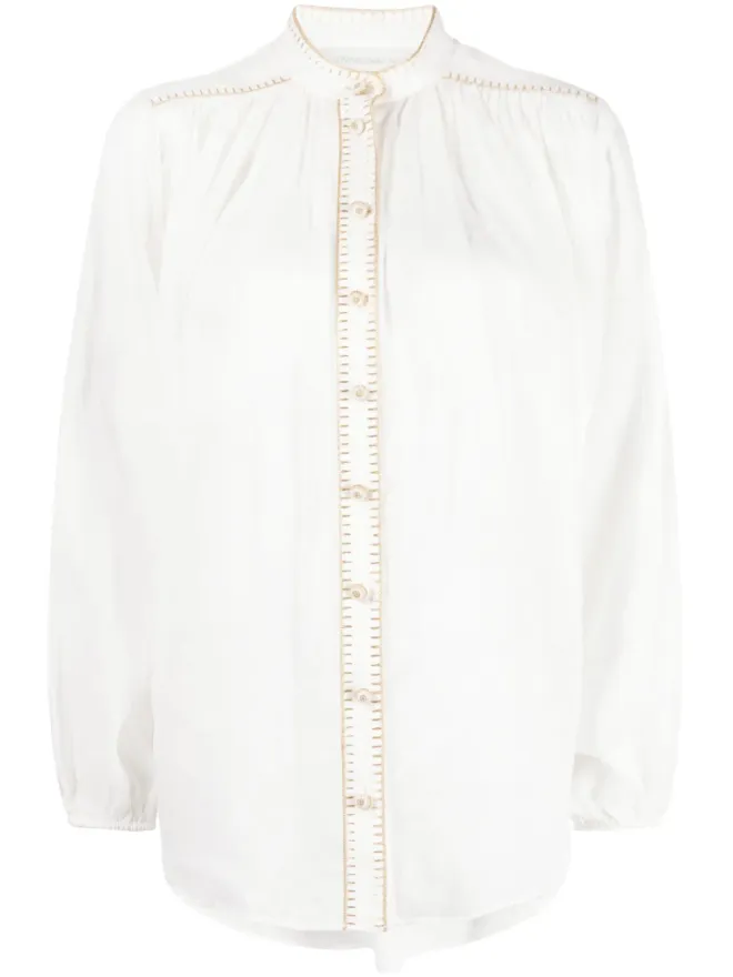 Zimmermann ZIMMERMANN ジュニー ラミー ブラウス（ステッチディテール）の商品画像