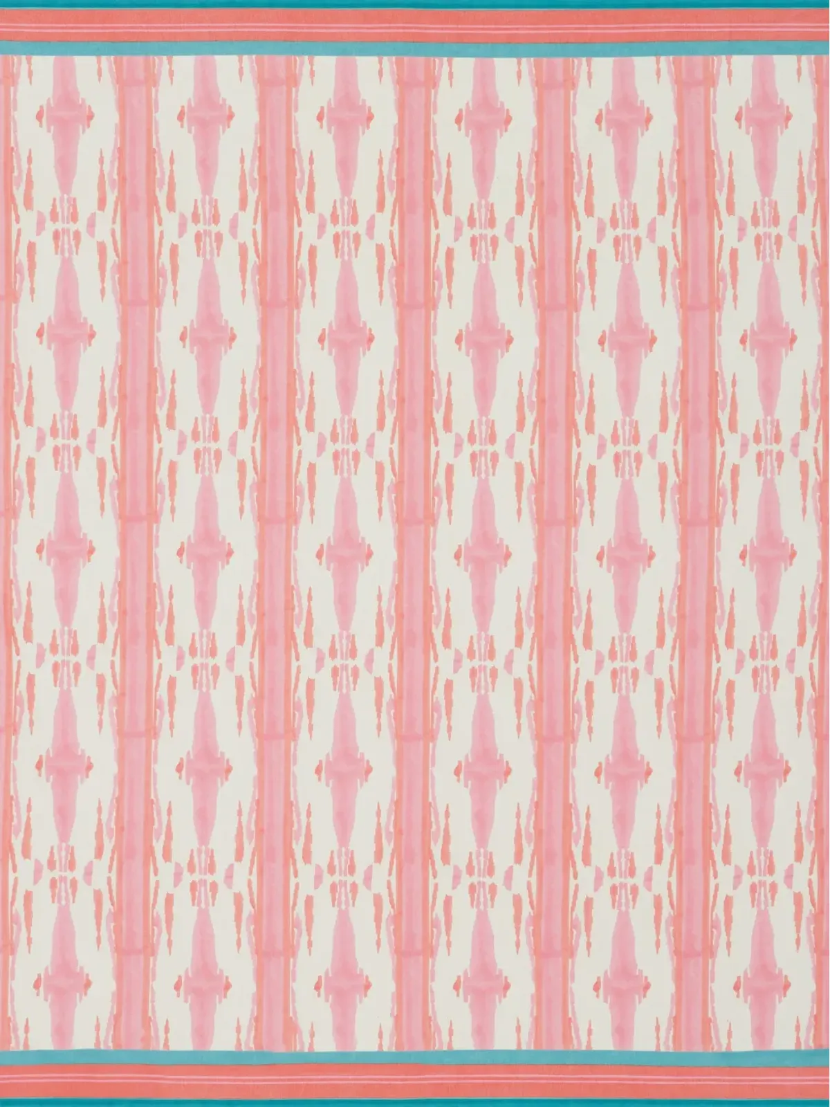 Lisa Corti Flame Design コットン テーブルクロス ピンク - 画像2