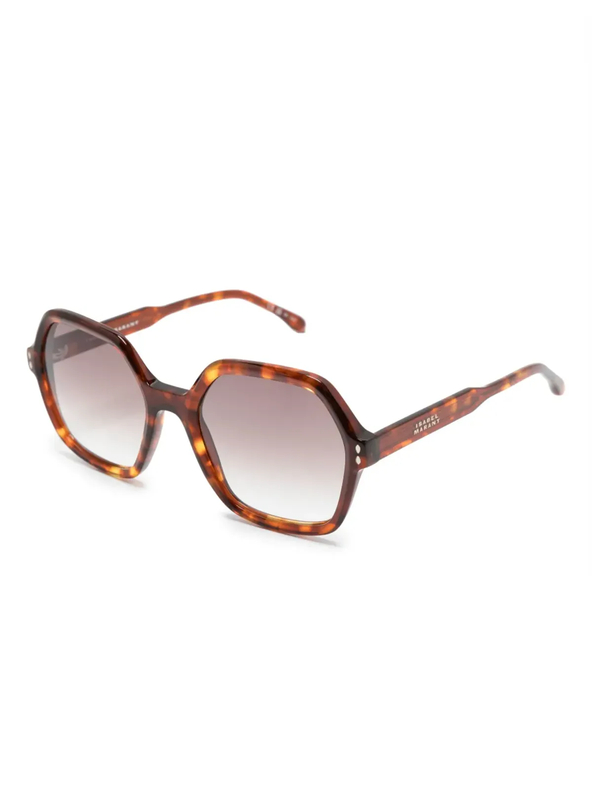 Isabel Marant Eyewear ロゴプリント オーバサイズフレーム サングラス - 画像2