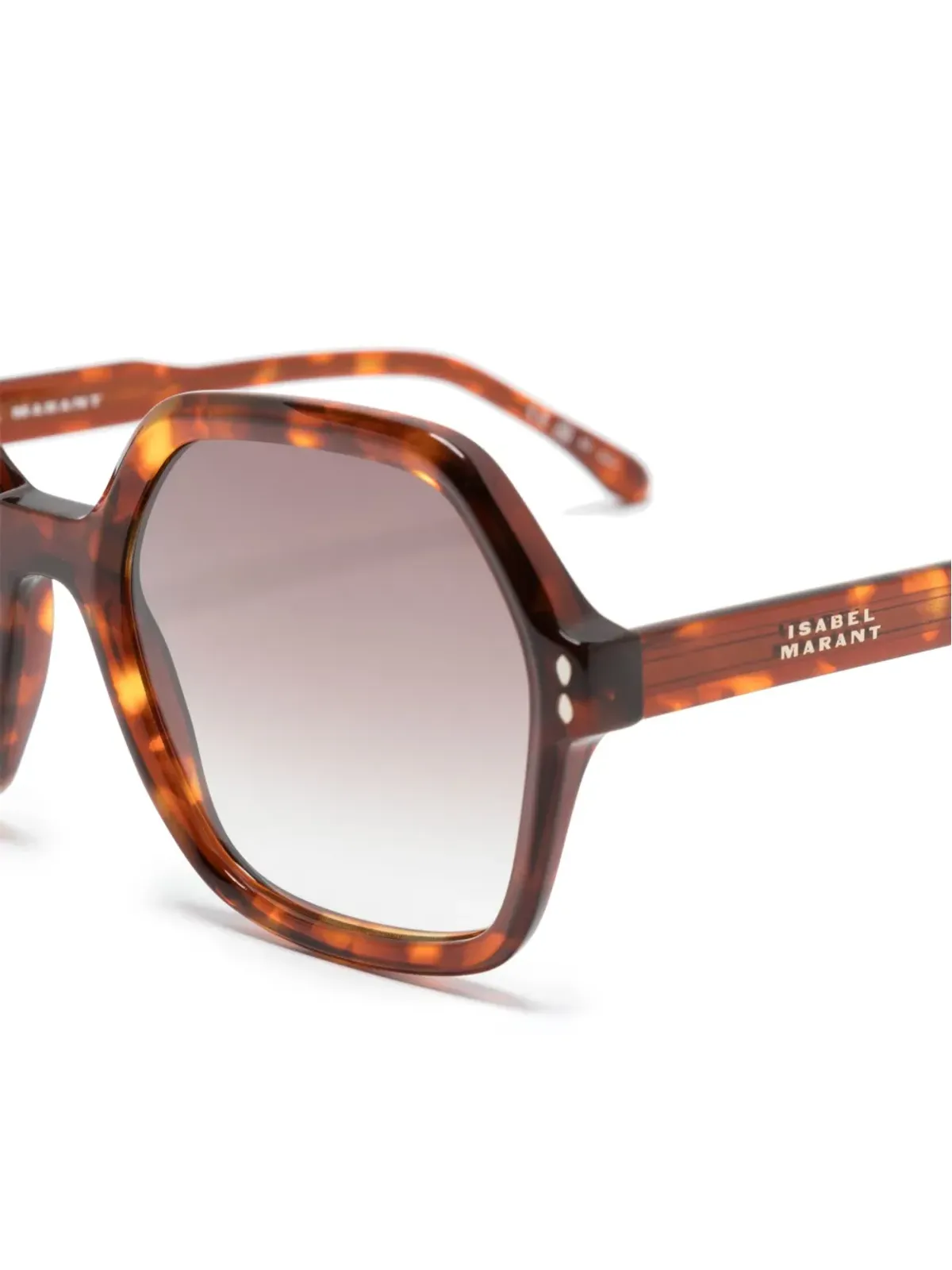 Isabel Marant Eyewear ロゴプリント オーバサイズフレーム サングラス - 画像3
