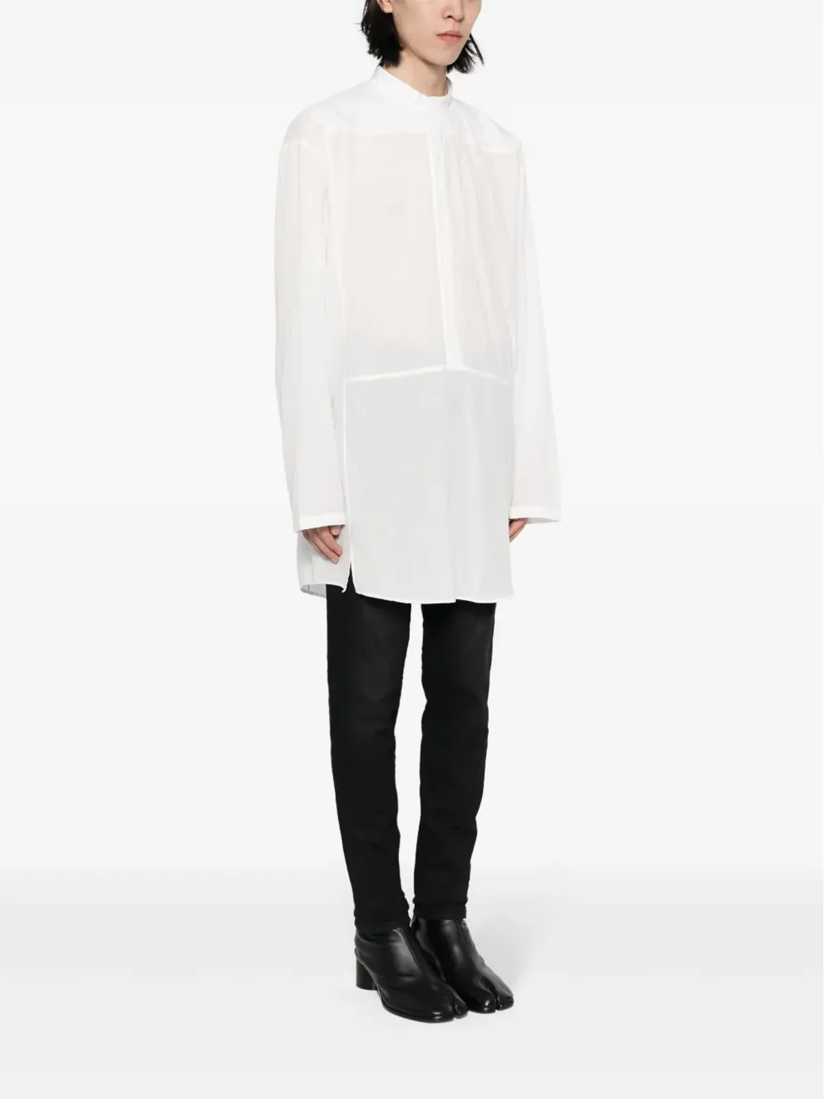 Nicolas Andreas Taralis 長袖コットンシャツ - White - 画像3