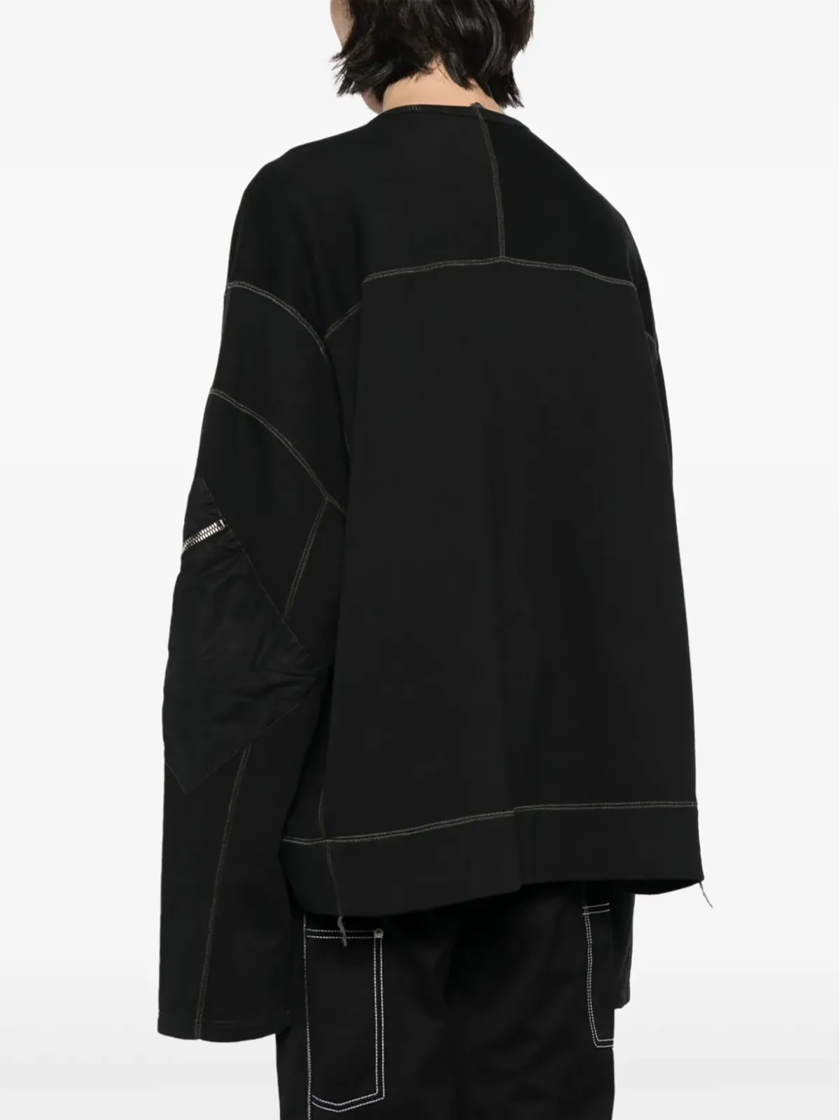 Nicolas Andreas Taralis オーバーサイズ コットン スウェットシャツ - 画像4