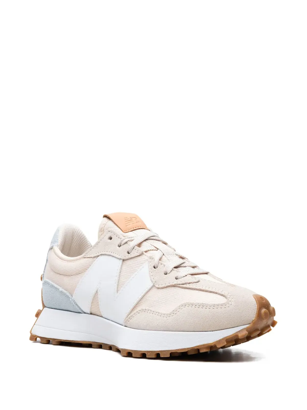New Balance 327 Calm Taupe/Morning Fog ピンク系スニーカー - 画像2