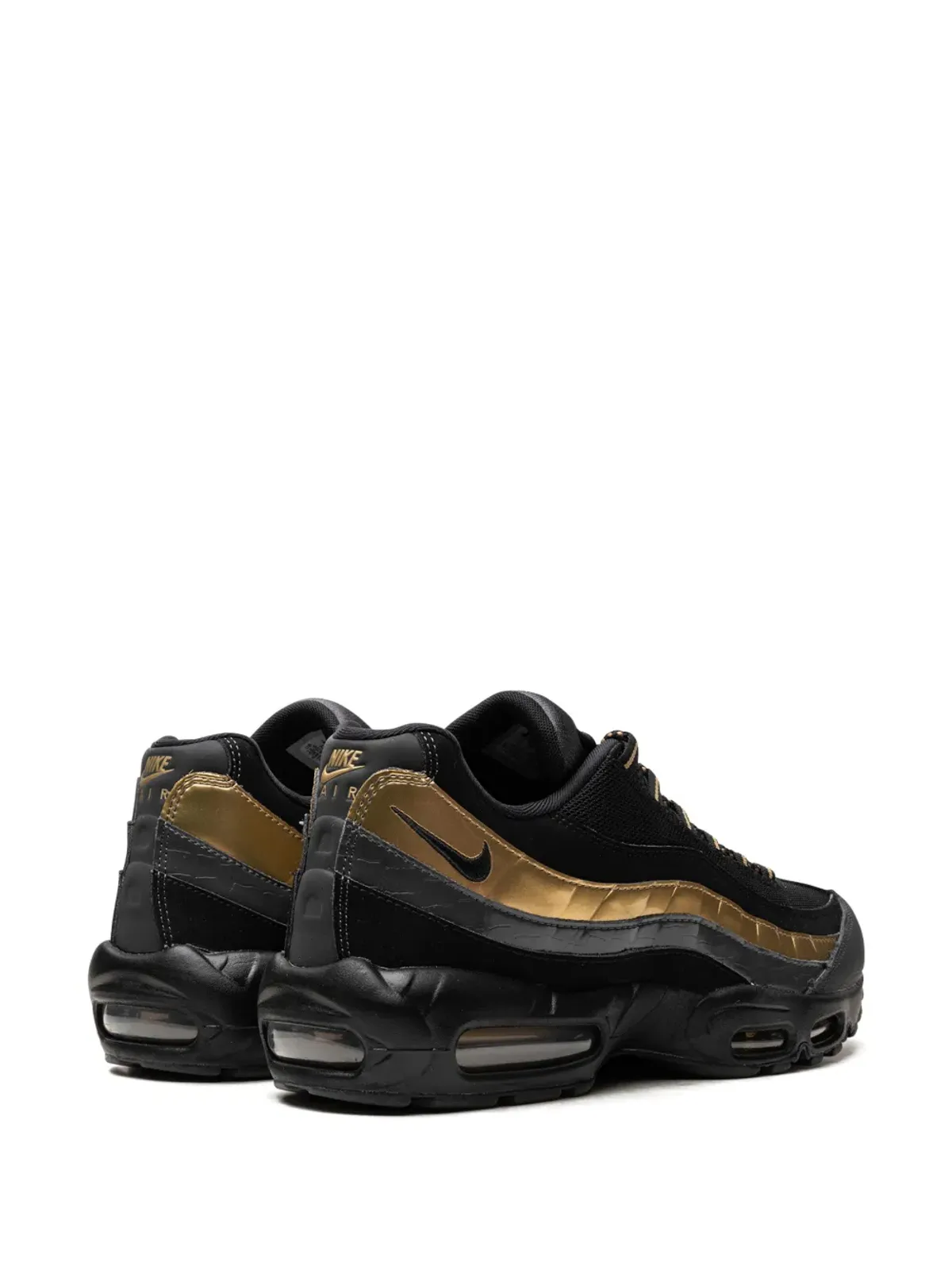 Nike エアマックス 95 Premium ブラック/メタリックゴールド/アンスラサイト スニーカー - 画像3