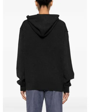 Maison Margiela フォーステッチ ロゴ ウール混紡 フーディ - サムネイル4