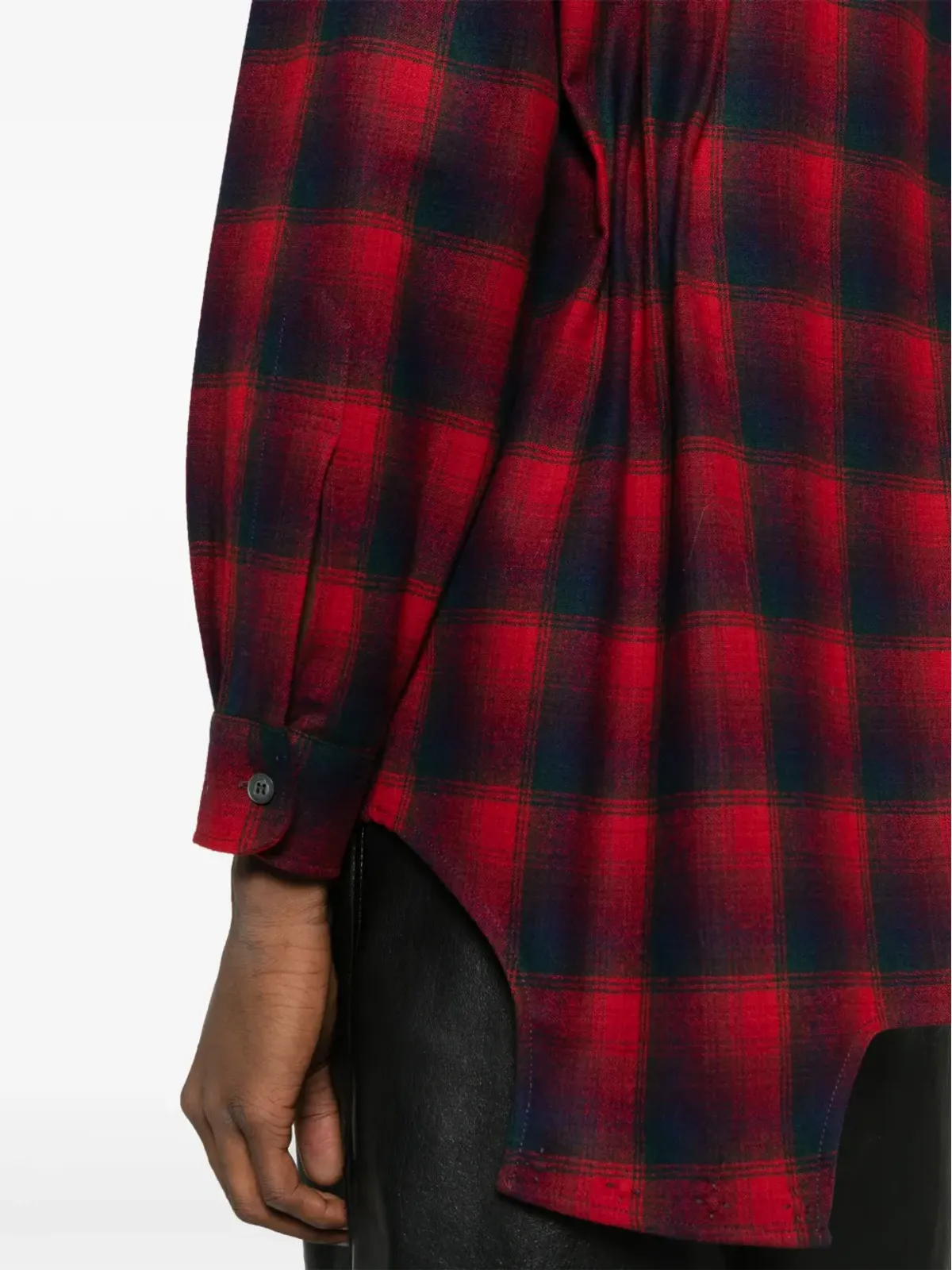 Maison Margiela x Pendleton チェック柄 ウール シャツ - 画像5