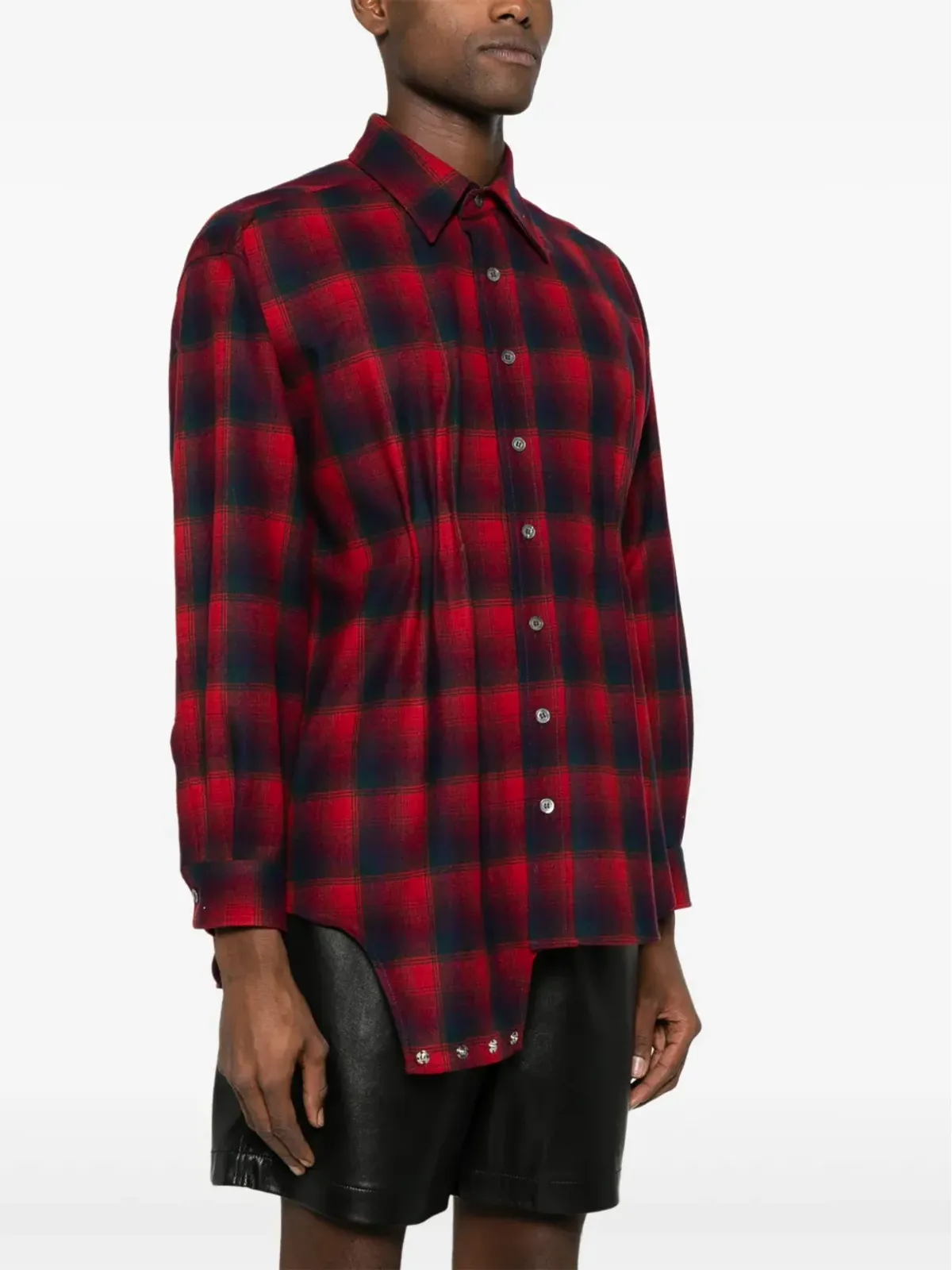 Maison Margiela x Pendleton チェック柄 ウール シャツ - 画像3