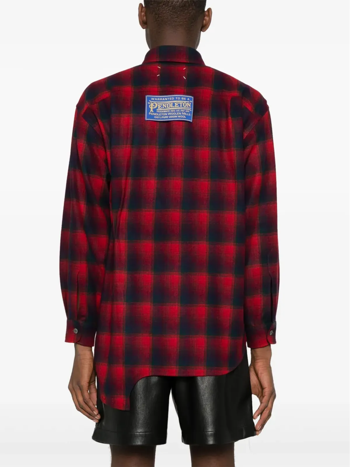 Maison Margiela x Pendleton チェック柄 ウール シャツ - 画像4