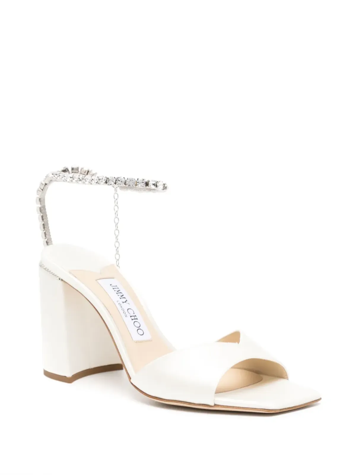 Jimmy Choo Saeda 85mm クリスタルストラップ サンダル - 画像2