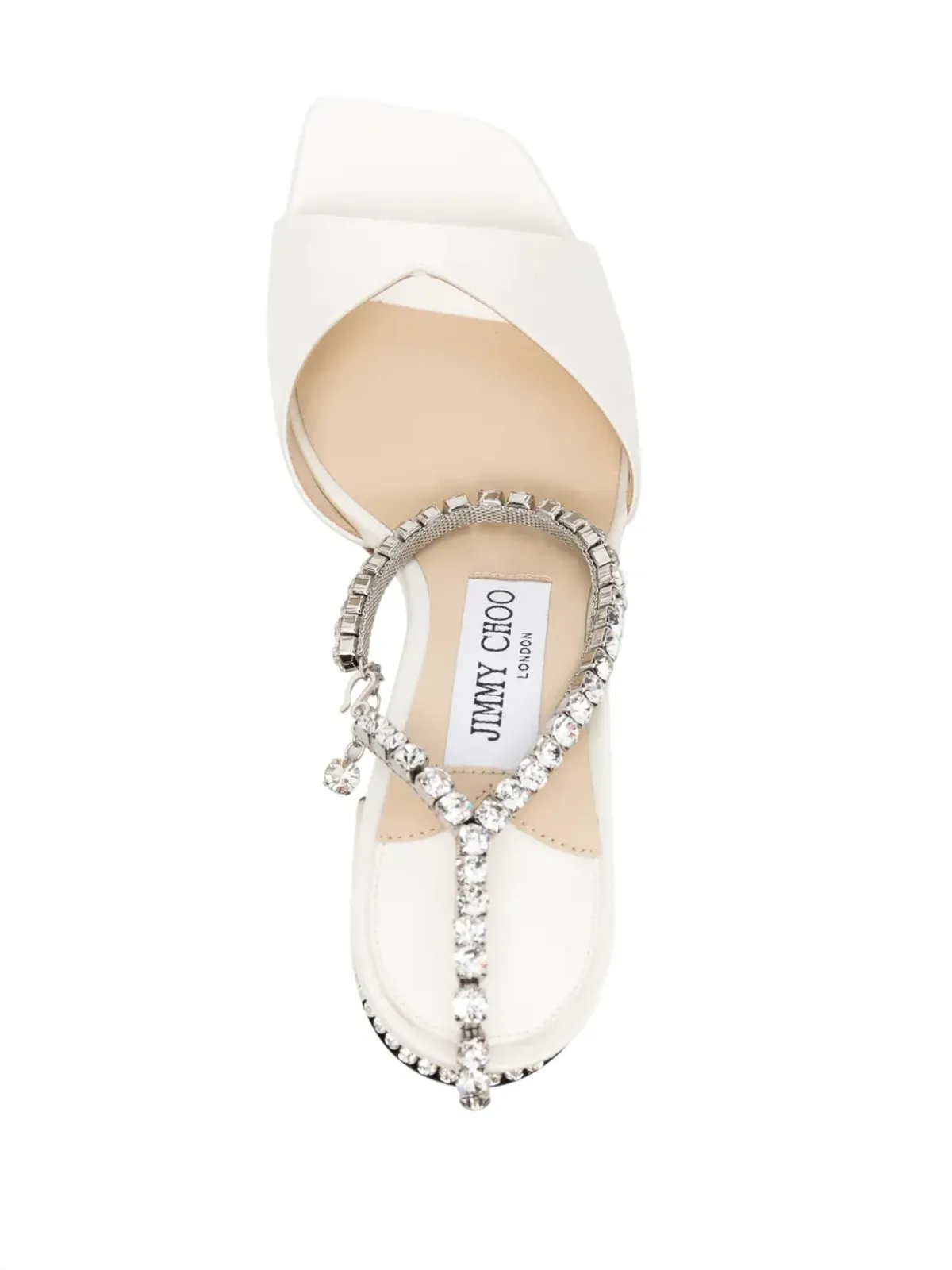 Jimmy Choo Saeda 85mm クリスタルストラップ サンダル - 画像4