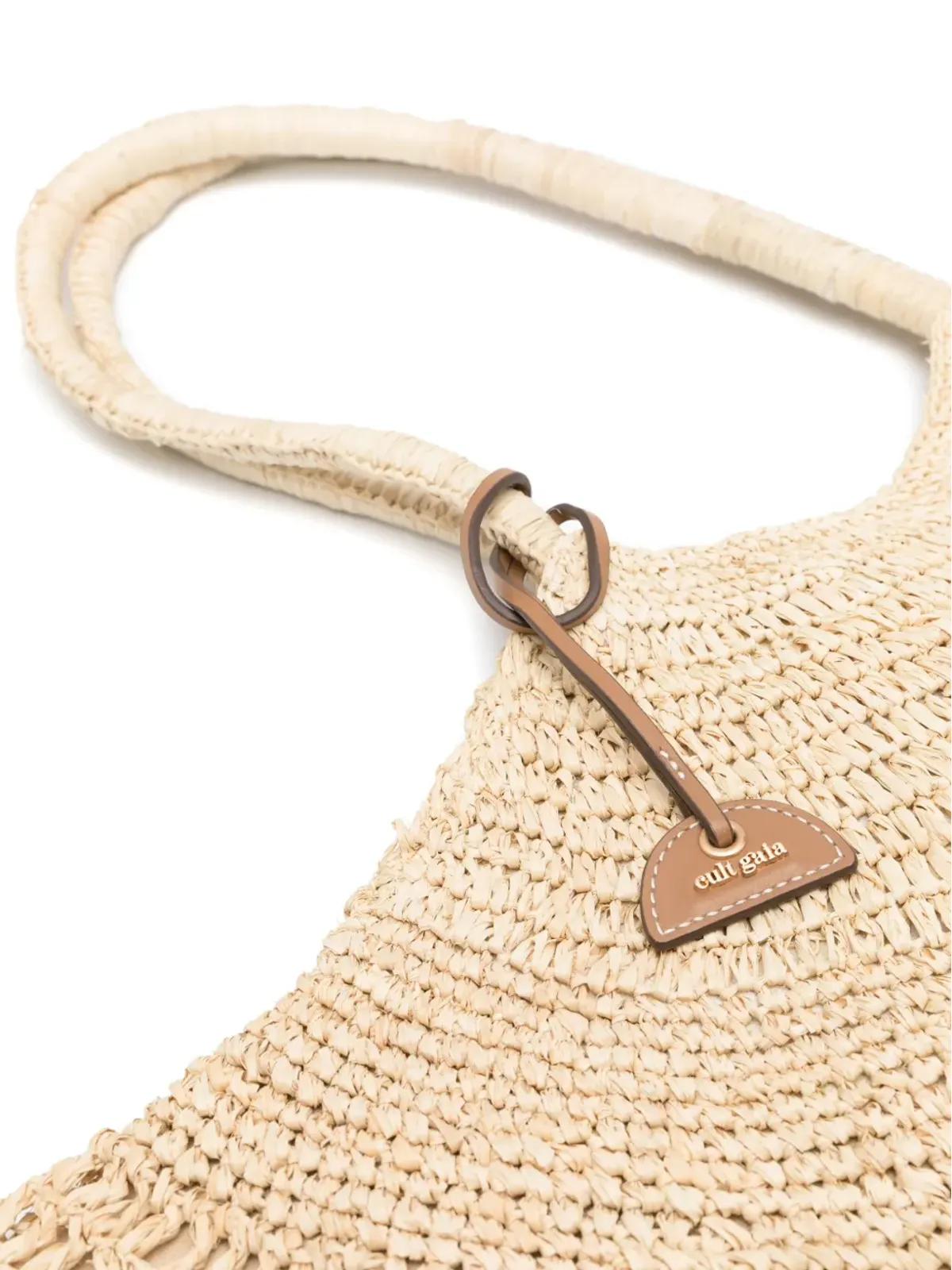 Cult Gaia Lucia raffia-design トートバッグ - 画像3